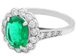 Zambia Emerald and Diamond Ring