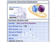Antique Pink and Blue Sapphire Ring in Yellow Gold grading card