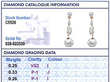 Grading Report for Victorian Diamond Drop Earrings