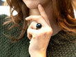 Antique Bloodstone Ring in White Gold Lifestyle Shot