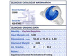 Grading Report Sri Lankan Sapphire and Diamond Ring