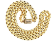 2 Strand Gold Necklace with Pearl Mourning Clasp