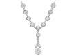1920s Diamond Drop Pendant Necklace for Sale