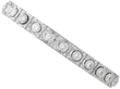 Antique Round Cut Diamond Bracelet in White Gold