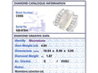 Platinum Moonstone and Baguette Diamond Ring grading card