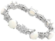 closed Vintage 9.41 Carat Opal and Diamond Bracelet