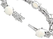 Vintage 9.41 Carat Opal and Diamond Bracelet open