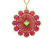 Peridot and Pearl Plique a Jour Pendant for Sale