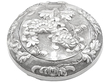 Round Chinese Silver Tobacco Box by Wang Hing and Co