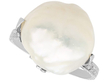 Antique Blister Pearl Ring in Platinum for Sale