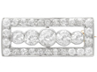 Art Deco Diamond Rectangular Brooch