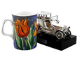 Spanish Silver Car on Plinth next to a mug
