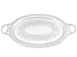 Decorative Sterling Silver Serving Tray with Handles