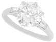 1930s Diamond Solitaire Engagement Ring in Platinum