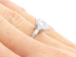 1930s Diamond Solitaire Engagement Ring on Hand