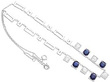 Art Deco Sapphire and Diamond Necklace