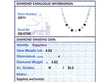 Art Deco Sapphire and Diamond Necklace grading card