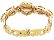 Antique Pink Topaz Bracelet in Gold fastened