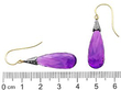 Antique Amethyst Drop Earrings size