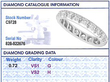 Grading Report for 1930s Diamond Eternity Ring in White Gold