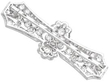 1930s Platinum Diamond Brooch reverse
