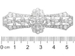 1930s Platinum Diamond Brooch size