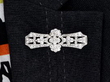 Platinum Diamond Brooch wearing