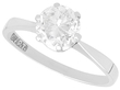 1.5 carat Diamond Solitaire Platinum Ring