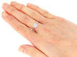 Wearing a 1.5 carat Diamond Solitaire Platinum Ring