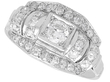 1950s Diamond Dress Ring in Platinum