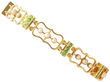 Antique Garnet and Pearl Bracelet in Gold