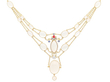 Antique Gold Moonstone Necklace