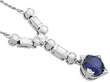 Art Deco Sapphire Pendant in Platinum setting