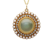 Yellow Gold Cat's Eye Chrysoberyl Pendant