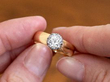 Unisex Gold Solitaire Engagement Ring