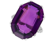 Antique Amethyst Cocktail Ring in Platinum