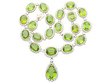 peridot and diamond necklace