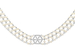 Antique Pearl Choker Necklace with Diamonds