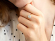 1.5 Carat Solitaire Diamond Ring in Yellow Gold wearing