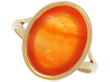 Antique Carved Agate Intaglio Ring in Gold