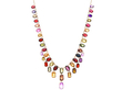 Multi Gemstone Fringe Necklace