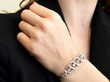wearing Platinum Diamond Bracelet for Women