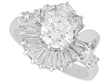 Art Deco Diamond Cocktail Ring in White Gold
