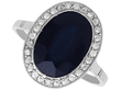 Oval Sapphire and Diamond Ring