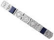 1920s Sapphire Bracelet with Diamonds