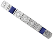 1920s Sapphire Bracelet with Diamonds