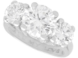 Vintage 3 Stone Diamond Ring in Platinum