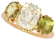 Yellow Sapphire and Chrysoberyl Ring