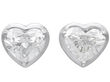 Heart Diamond Stud Earrings