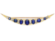 Victorian Sapphire Crescent Brooch